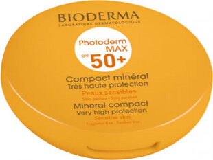 Kompaktais pūderis Bioderma Photoderm Max Compact Teinte Dorée Spf50+, 10 g cena un informācija | Grima bāzes, tonālie krēmi, pūderi | 220.lv