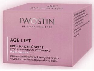 Дневной крем для лица для сухой кожи Iwostin Age lift SPF 15, 50 мл цена и информация | Кремы для лица | 220.lv