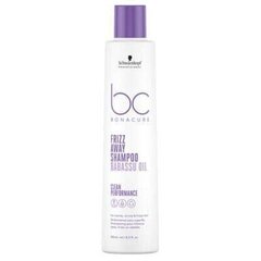 Matu šampūns Schwarzkopf Professional Bonacure Clean Frizz Away shampoo with Babassu Oil, 250 ml cena un informācija | Šampūni | 220.lv
