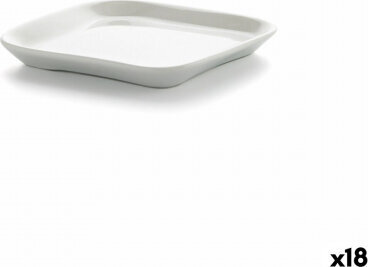 Ariane Uzkodu paplāte Ariane Alaska Kvadrāta Mini Keramika Balts (11,4 x 11,4 cm) (18 gb.) cena un informācija | Trauki, šķīvji, pusdienu servīzes | 220.lv
