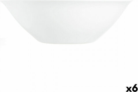 Luminarc Salātu Trauks Luminarc Carine Balts Stikls (Ø 27 cm) (6 gb.) cena un informācija | Trauki, šķīvji, pusdienu servīzes | 220.lv