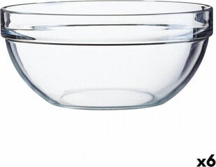 Салатница Luminarc Прозрачный Cтекло (20 cm) (6 штук) цена и информация | Посуда, тарелки, обеденные сервизы | 220.lv