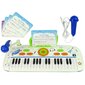 Elektriskās klavieres bērniem, zilas, USB cena un informācija | Attīstošās rotaļlietas | 220.lv