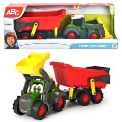 Traktors ar piekabi Happy Fendt Trailer, 65 cm cena un informācija | Rotaļlietas zēniem | 220.lv