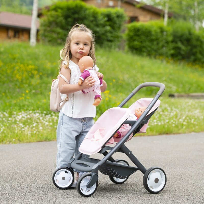 Leļļu rati dvīņiem Maxi Cosi Quinny - Smoby cena un informācija | Rotaļlietas meitenēm | 220.lv