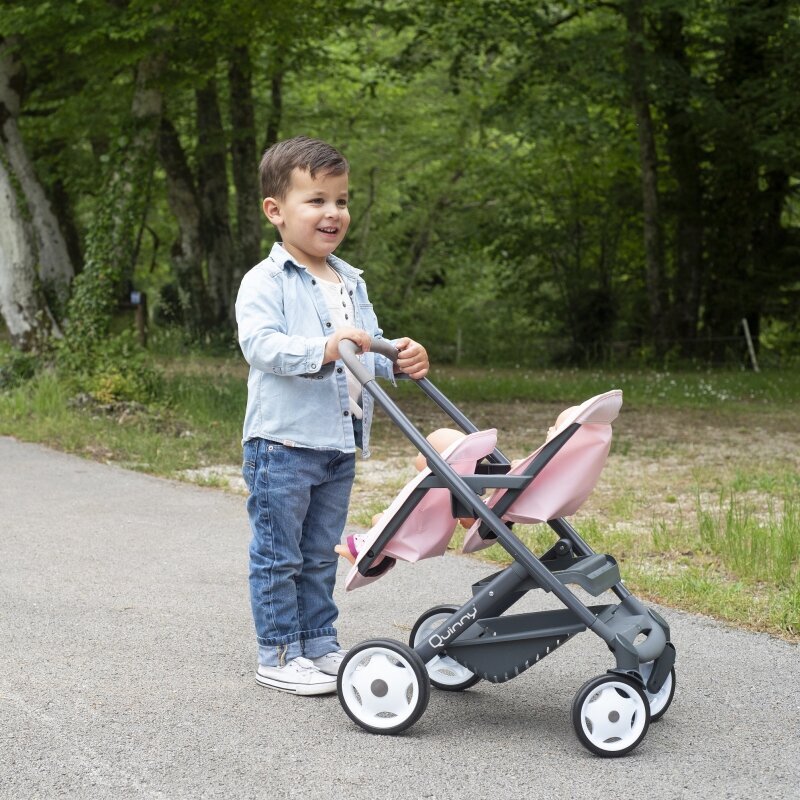 Leļļu rati dvīņiem Maxi Cosi Quinny - Smoby cena un informācija | Rotaļlietas meitenēm | 220.lv