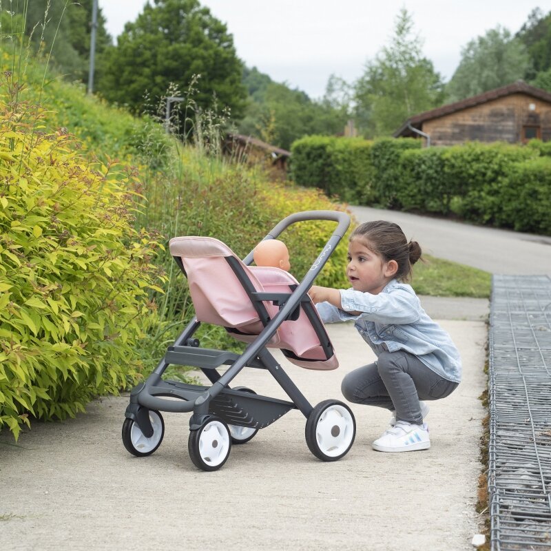 Leļļu rati dvīņiem Maxi Cosi Quinny - Smoby цена и информация | Rotaļlietas meitenēm | 220.lv