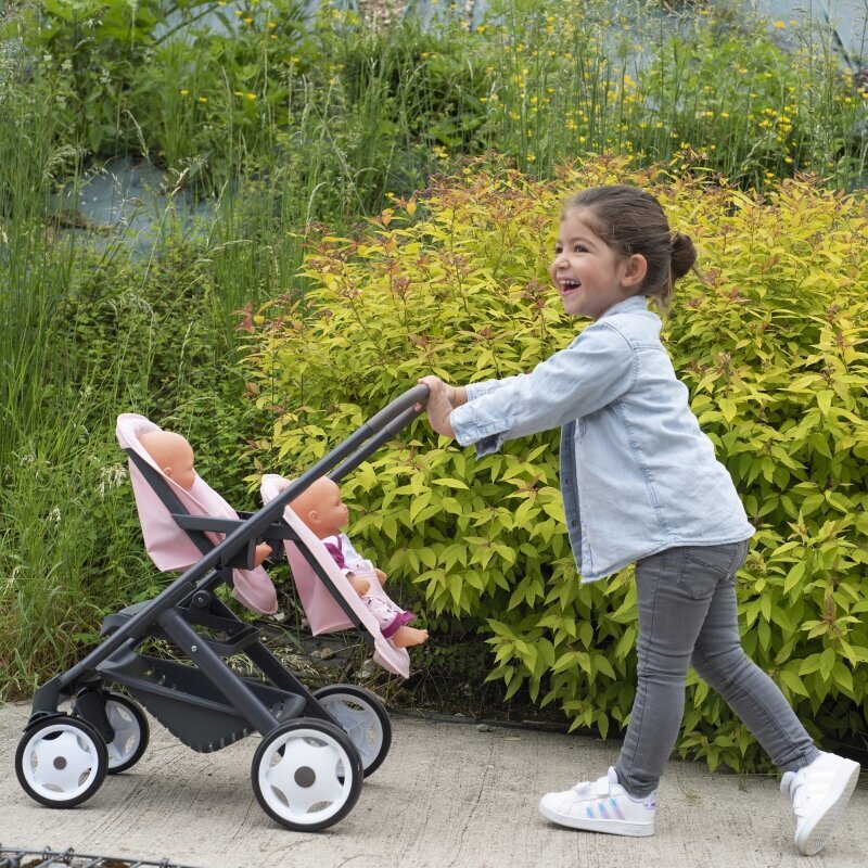 Leļļu rati dvīņiem Maxi Cosi Quinny - Smoby цена и информация | Rotaļlietas meitenēm | 220.lv