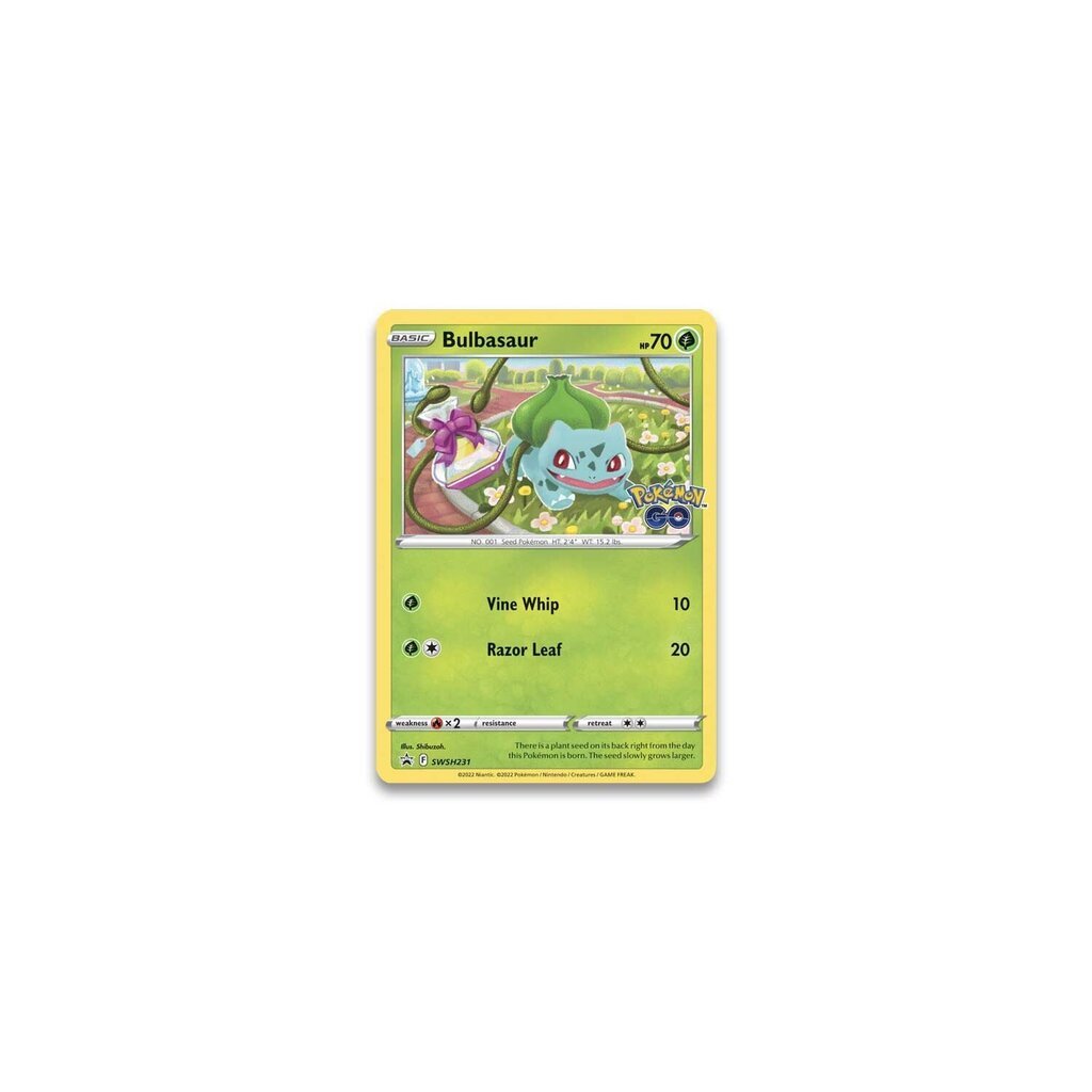 Kāršu spēle Pokemon TCG — Pokemon GO Pin Collection — Bulbasaur cena un informācija | Galda spēles | 220.lv