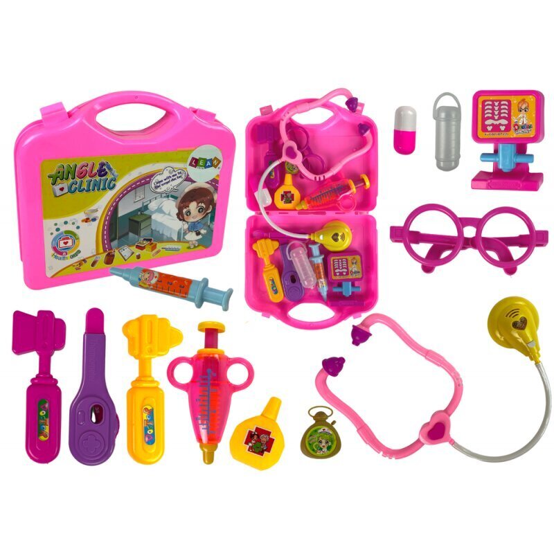 LeanToys ārsta rotaļu komplekts, rozā cena un informācija | Rotaļlietas meitenēm | 220.lv