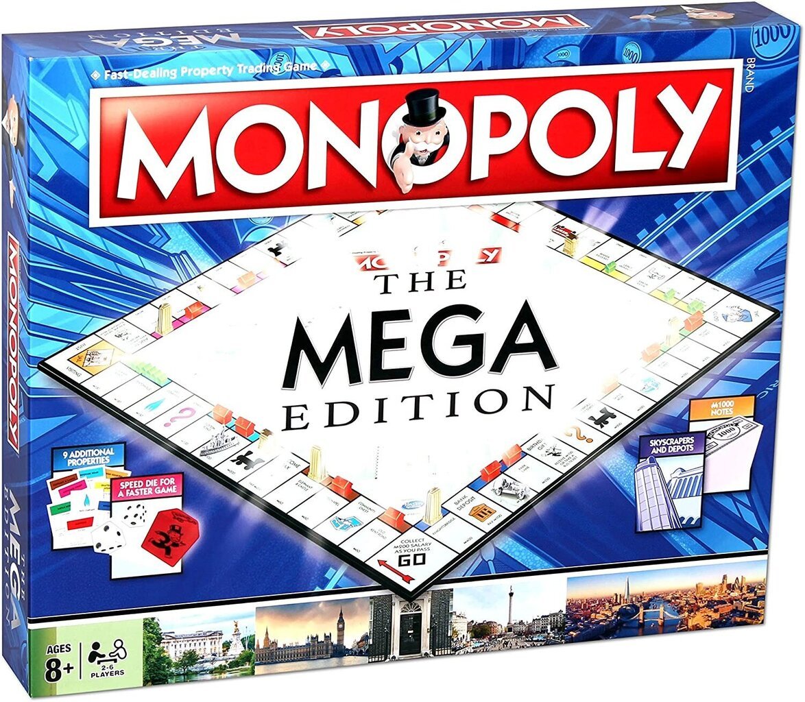 Monopols Mega izdevums цена и информация | Galda spēles | 220.lv
