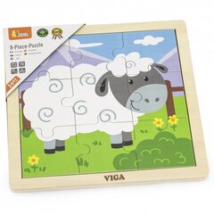 Деревянный пазл Овечка, Viga, 9 деталей цена и информация | Игрушки для малышей | 220.lv