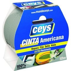 Американская лента Ceys Серебристый (10 m x 50 mm) цена и информация | Механические инструменты | 220.lv