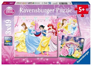 Ravensburger puzle 3*49 gab. Sniegbaltīte cena un informācija | Puzles, 3D puzles | 220.lv