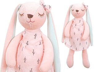 Плюшевый кролик, розовый, 35 см цена и информация | Игрушки для малышей | 220.lv