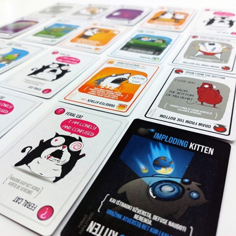 Galda spēle Exploding Kittens, Imploding Kittens, LT cena un informācija | Galda spēles | 220.lv