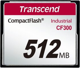 Transcend TS512MCF300 CF 512 MB цена и информация | Карты памяти для фотоаппаратов | 220.lv