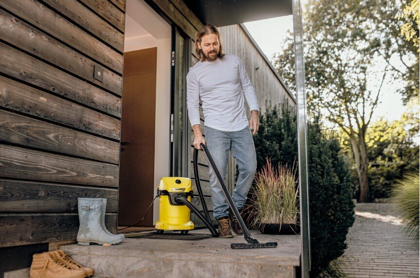 Industriālais putekļsūcējs KARCHER 1000W cena un informācija | Celtniecības putekļu sūcēji | 220.lv