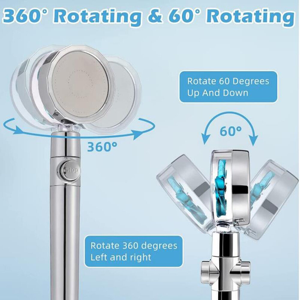 88 caurumu 360° grozāms dušas uzgalis; 88 caurumu 360° grozāma dušas klausule; 88 holes 360° rotating shower nozzle, LIVMAN H10 cena un informācija | Aksesuāri jaucējkrāniem un dušai | 220.lv