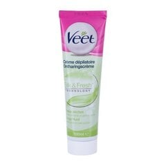 Veet Silk & Fresh Dry Skin Depilatory Cream - Depilatory cream with the scent of lily for dry skin 100 мл цена и информация | Средства для депиляции | 220.lv