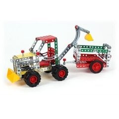 Metāla konstruktors Traktors ar piekabi Technok 4876 cena un informācija | Konstruktori | 220.lv
