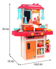 Современная мини-кухня для детей, розовая, 63x22x45,5 цена и информация | Игрушки для девочек | 220.lv