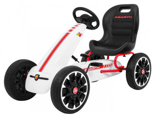 Миниатюрный картинг Gokart ABARTH, белый цена и информация | Игрушки для мальчиков | 220.lv