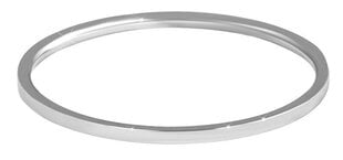 Элегантное минималистичное кольцо из серебряной стали Troli  цена и информация | Кольца | 220.lv