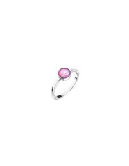 Evolution Group Sudraba gredzens ar rozā opālu 15001.3 rozā cena un informācija | Gredzeni | 220.lv