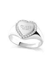 Guess Romantisks tērauda gredzens Fine Heart JUBR01430JWRH cena un informācija | Gredzeni | 220.lv