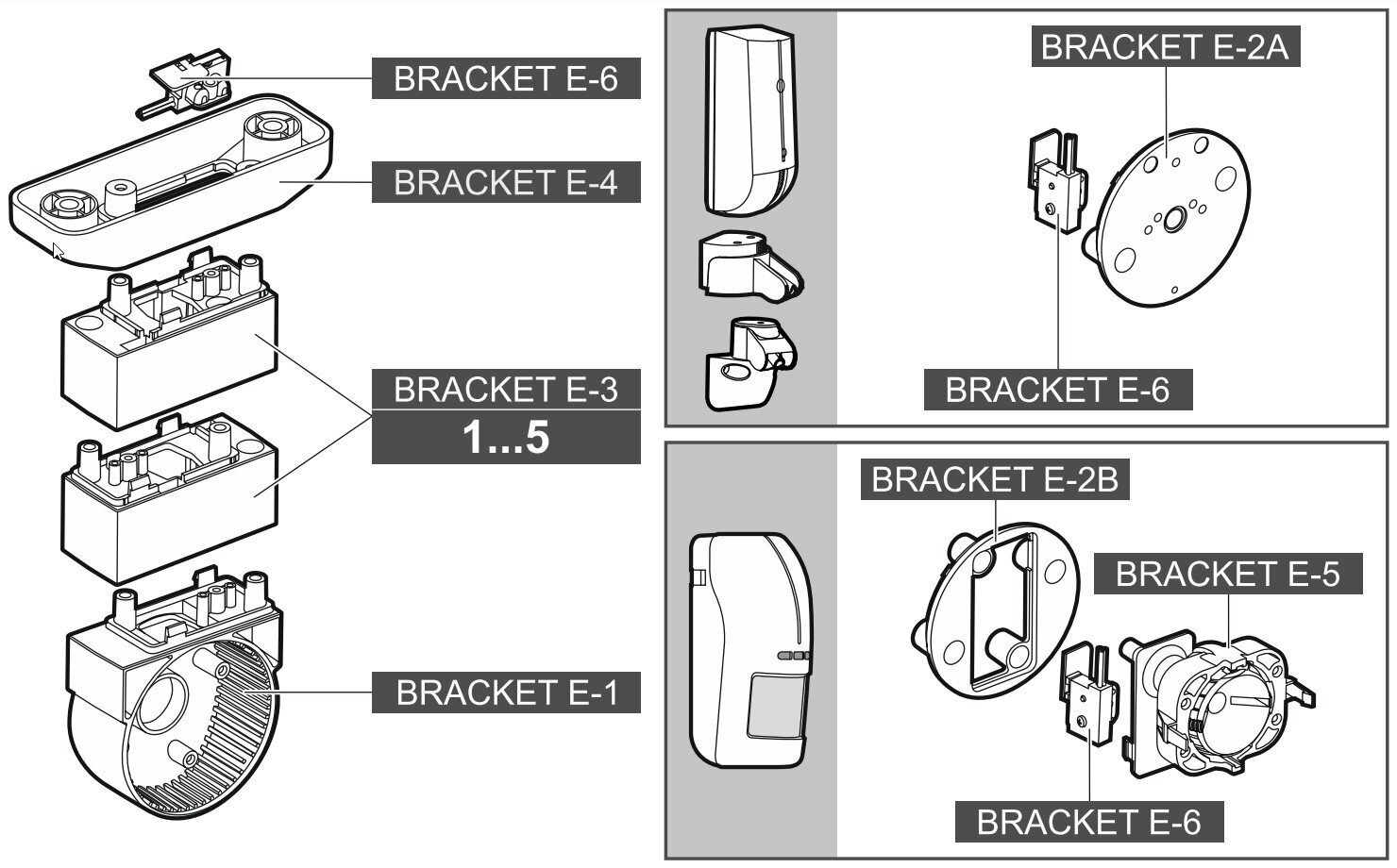 Pretsabotāžas sensors BRACKET-E-6 BRACKET-E KRONŠTEINS SATEL cena un informācija | Rokas instrumenti | 220.lv