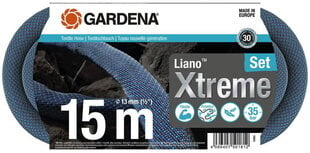 Tekstila šļūteņu komplekts Gardena Liano Xtreme, 15 m cena un informācija | Laistīšanas sistēmas | 220.lv