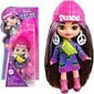 Mini lelle Barbie Extra violetā kleitā cena un informācija | Rotaļlietas meitenēm | 220.lv