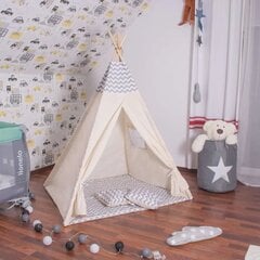 Bērnu indiāņu telts Springos, balta cena un informācija | Bērnu rotaļu laukumi, mājiņas | 220.lv