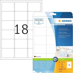 Клейкие этикетки Herma, 25 листов, белые цена и информация | Канцелярия | 220.lv