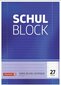 Brunnen 1052527 skolas bloks/Notepad (A4, 50 loksne, izklāta, ar rand līnijām, lineārā 27, perforēta, ar galvu pielīmēta, 70 g/m²) (5 bloki) цена и информация | Burtnīcas un papīra preces | 220.lv