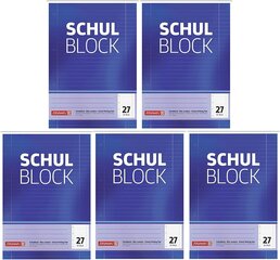 Школьный блок Brunnen 1052527 (5 блоков) цена и информация | Тетради и бумажные товары | 220.lv