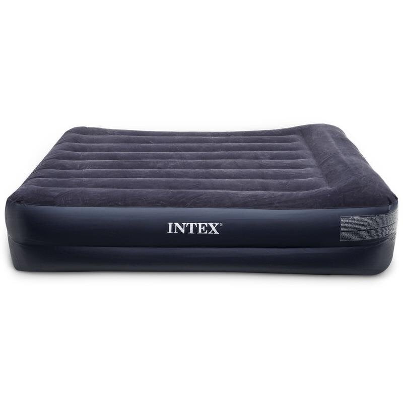 Paaugstināts gaisa matracis Queen Intex Dura Beam Rest, 152 x 203 x 42 cm cena un informācija | Piepūšamie matrači un mēbeles | 220.lv