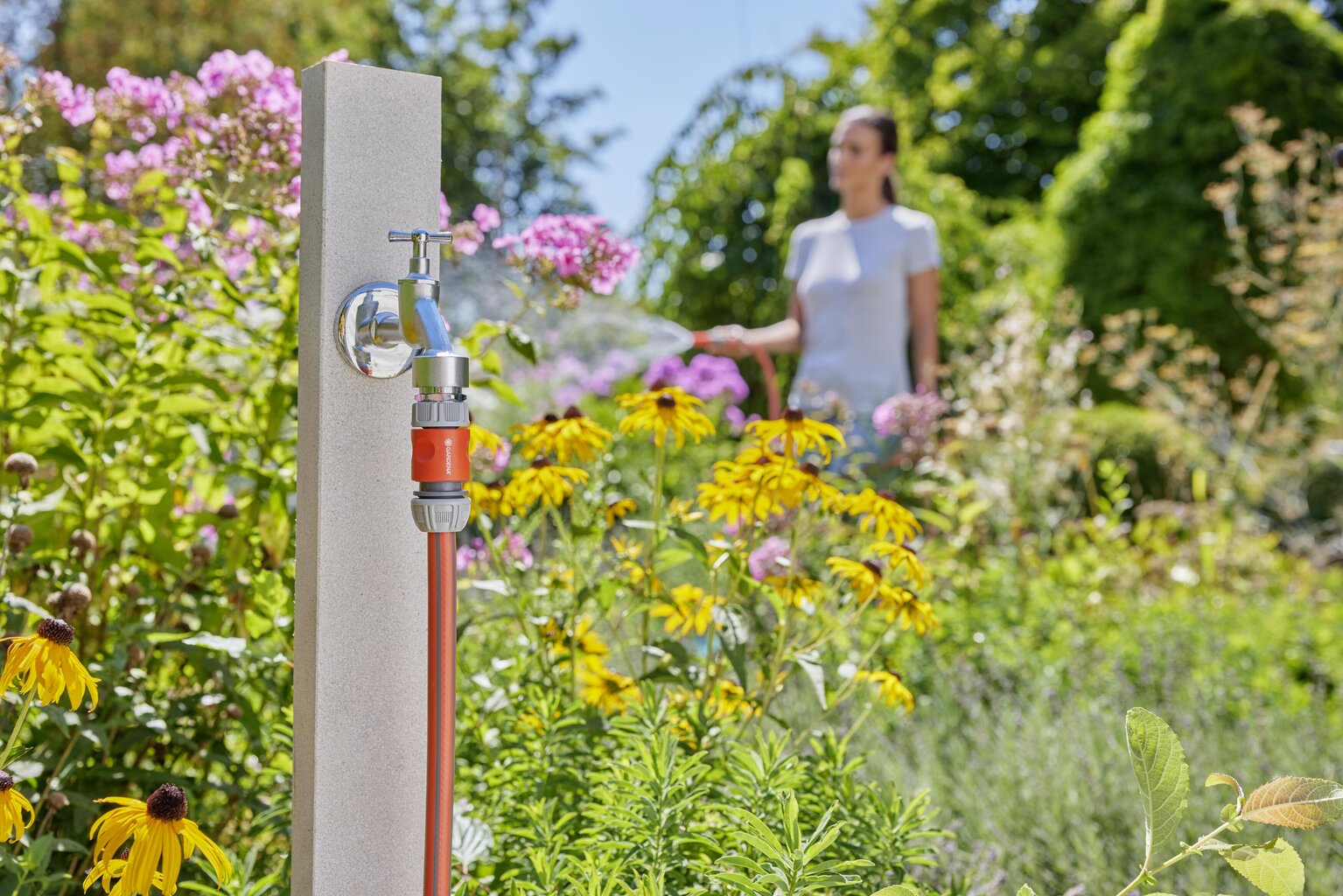 Ūdens smidzināšanas uzgaļu komplekts Gardena Basic cena un informācija | Dārza instrumenti | 220.lv