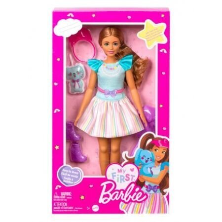 Lelle My First Barbie ar brūniem matiem cena un informācija | Rotaļlietas meitenēm | 220.lv