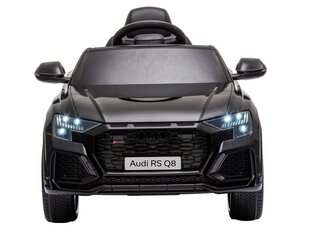 Audi RS Q8 vienvietīgs elektromobilis bērniem, melns cena un informācija | Bērnu elektroauto | 220.lv