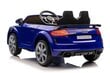 Audi TT RS, vienvietīgs elektromobilis bērniem, zils цена и информация | Bērnu elektroauto | 220.lv