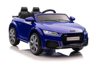 Audi TT RS, vienvietīgs elektromobilis bērniem, zils cena un informācija | Elektromobīļi bērniem | 220.lv