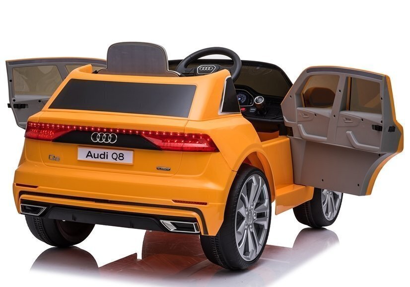 Bērnu elektromobilis Audi Q8 Yellow cena un informācija | Bērnu elektroauto | 220.lv