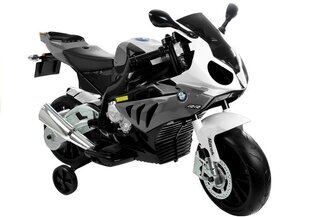 Детский электрический мотоцикл BMW S1000RR, серебристый цена и информация | Электромобили для детей | 220.lv