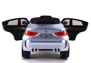 BMW X6 elektromobilis bērniem, sudraba krāsā cena un informācija | Bērnu elektroauto | 220.lv