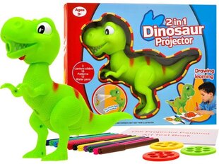 Dinozauru projektors ar pildspalvām цена и информация | Развивающие игрушки | 220.lv