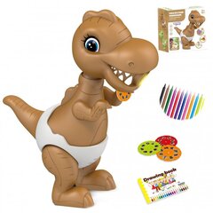 Проектор для рисования динозавров с маркерами, Woopie цена и информация | Развивающие игрушки | 220.lv