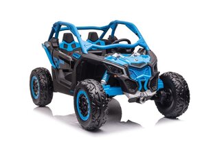 Dubultā elektriskā automašīna bērniem Buggy DK-CA001, zila cena un informācija | Bērnu elektroauto | 220.lv