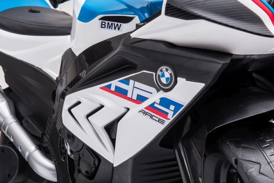 Elektriskais motocikls bērniem BMW HP4, balts cena un informācija | Bērnu elektroauto | 220.lv